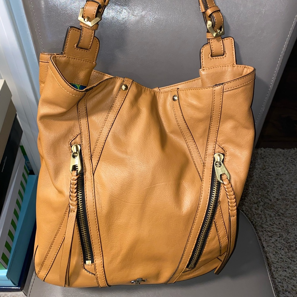 orYANY Brown Leather Large Tote